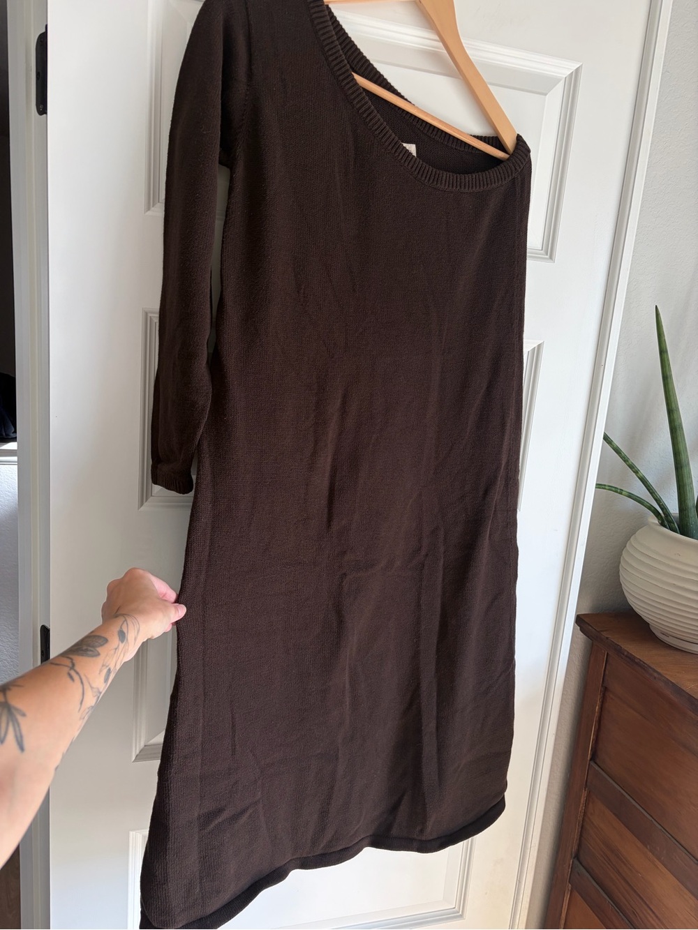 Avy & Co ODE One Shoulder Knit Dress - Picture 3 of 5